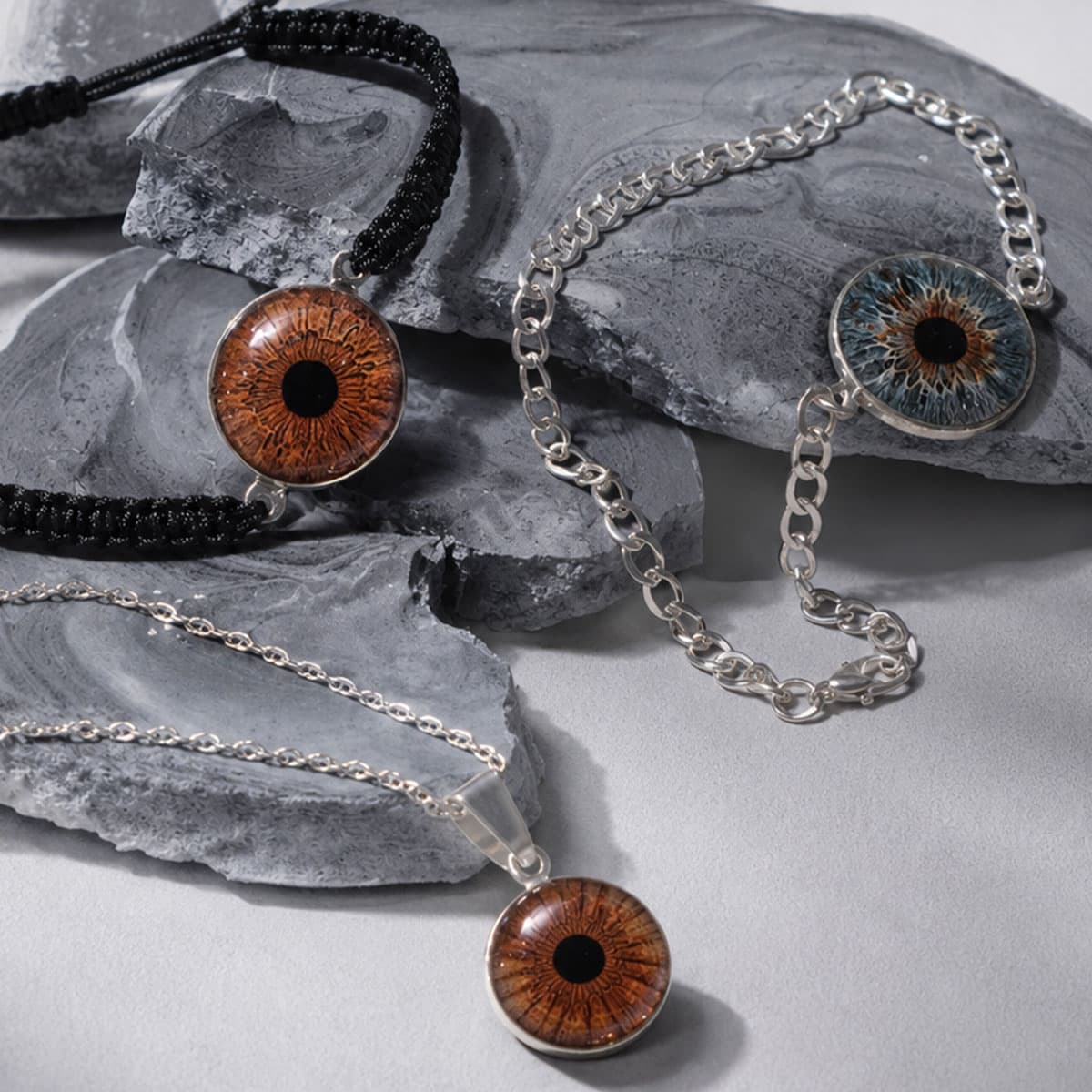 Joyas en plata personalizadas con fotografías de iris